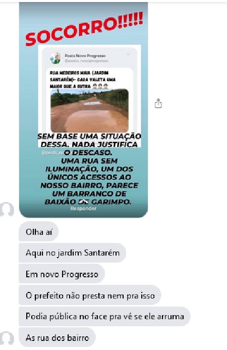 (imagem - Jornal Folha do Progresso via messenger)